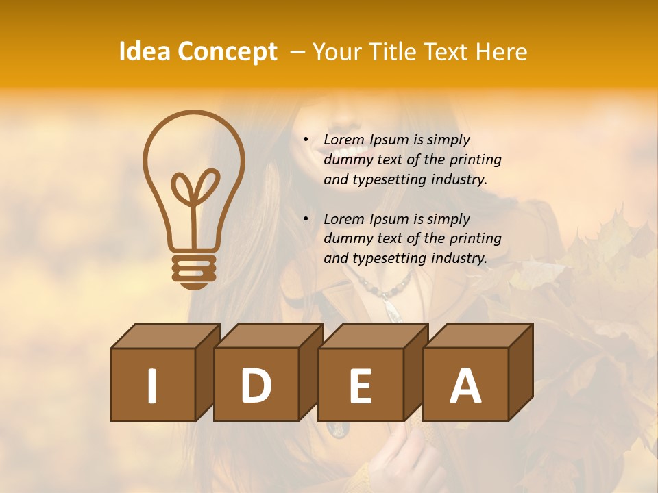 Nymph Woman People PowerPoint Template