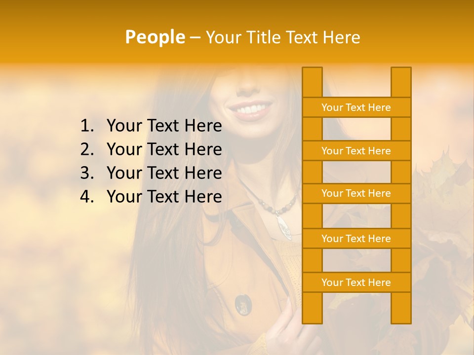 Nymph Woman People PowerPoint Template