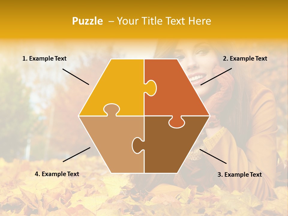 Golden Cute Attractive PowerPoint Template