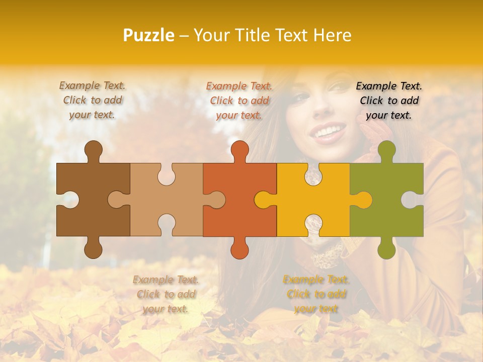 Golden Cute Attractive PowerPoint Template