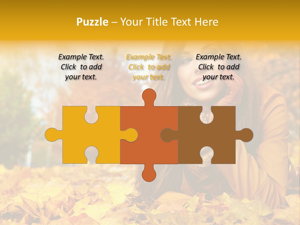 Golden Cute Attractive PowerPoint Template