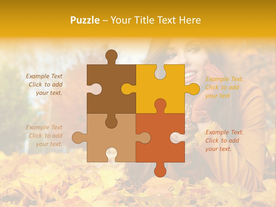 Golden Cute Attractive PowerPoint Template