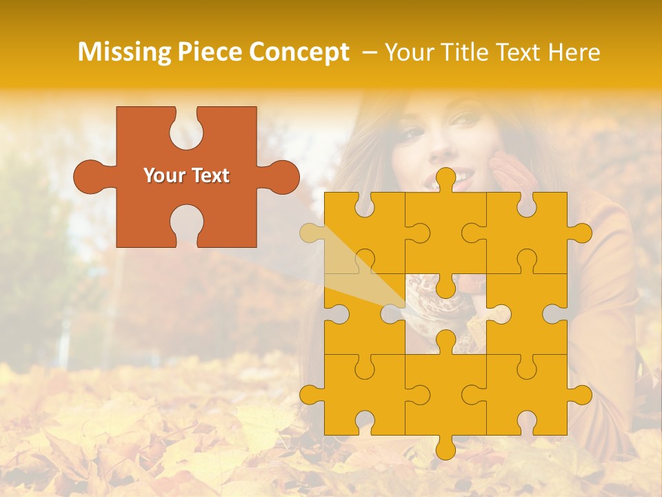 Golden Cute Attractive PowerPoint Template