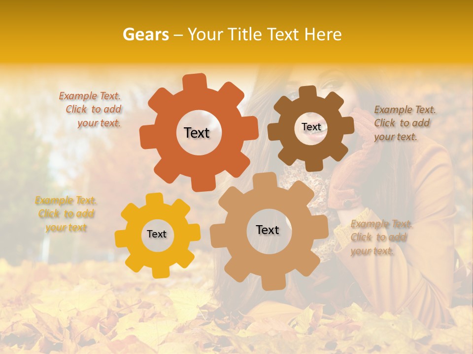 Golden Cute Attractive PowerPoint Template