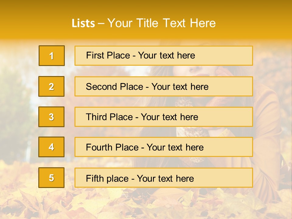 Golden Cute Attractive PowerPoint Template