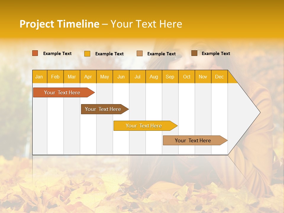Golden Cute Attractive PowerPoint Template