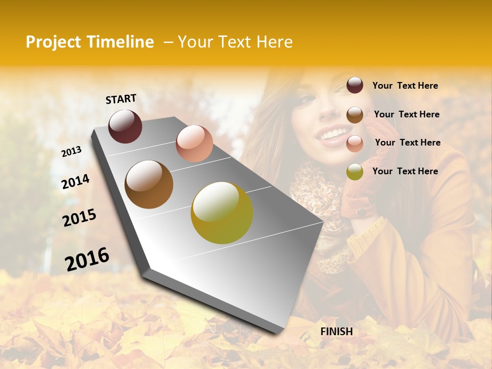 Golden Cute Attractive PowerPoint Template