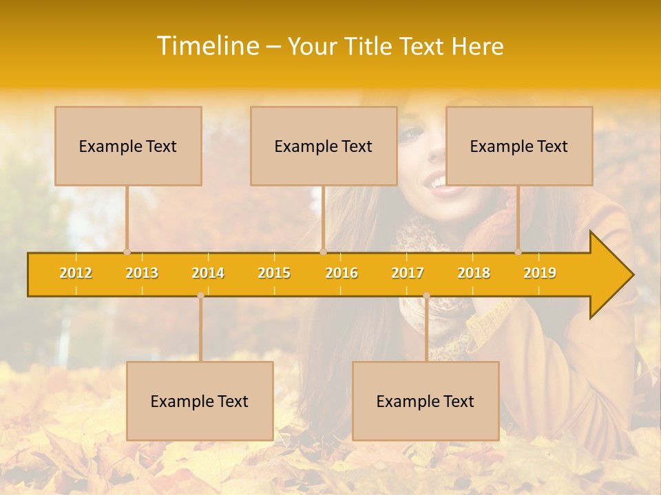 Golden Cute Attractive PowerPoint Template