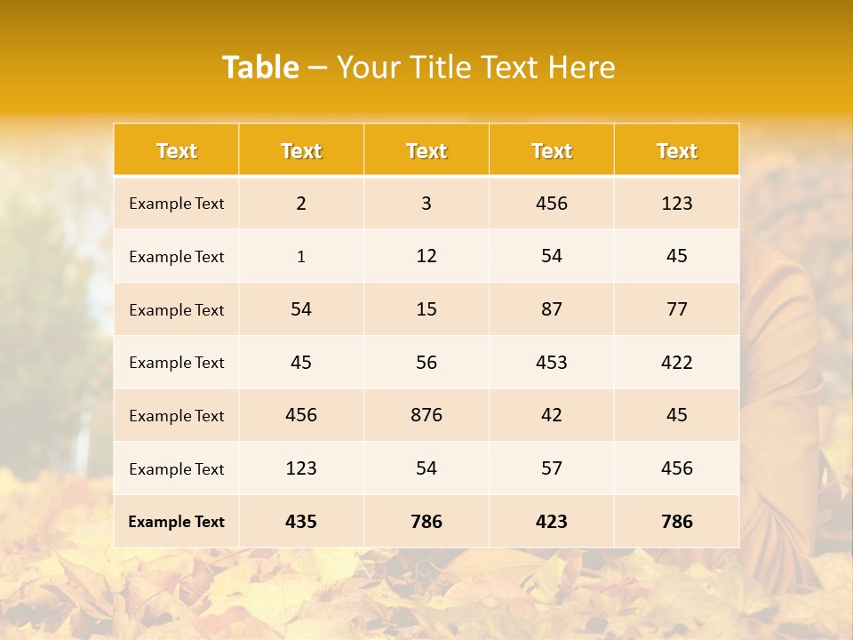 Golden Cute Attractive PowerPoint Template