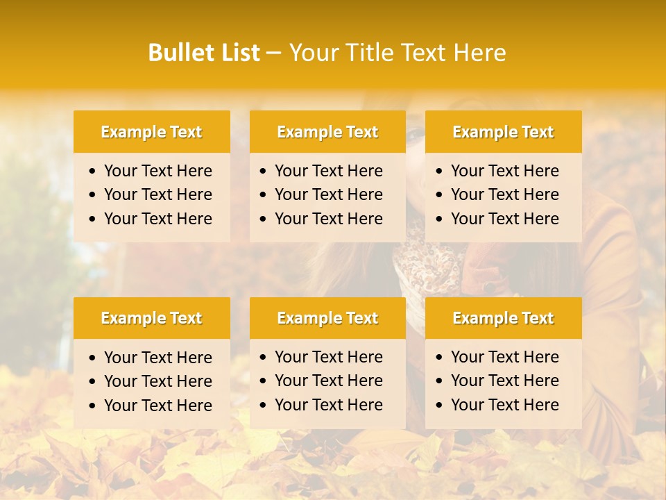 Golden Cute Attractive PowerPoint Template