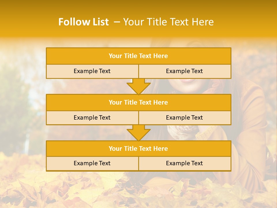 Golden Cute Attractive PowerPoint Template