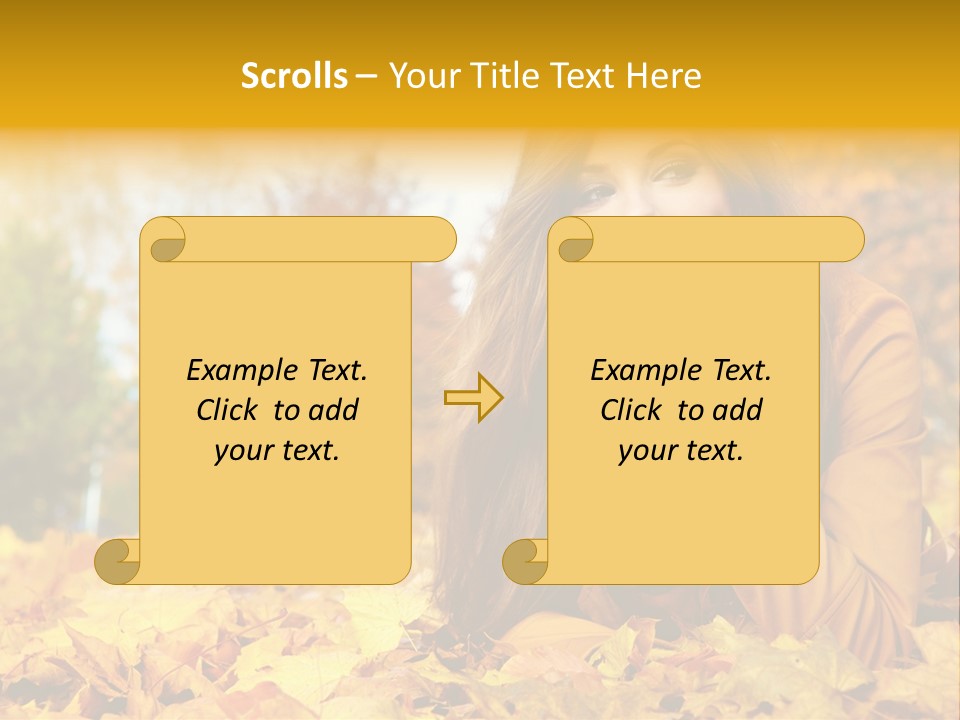 Golden Cute Attractive PowerPoint Template