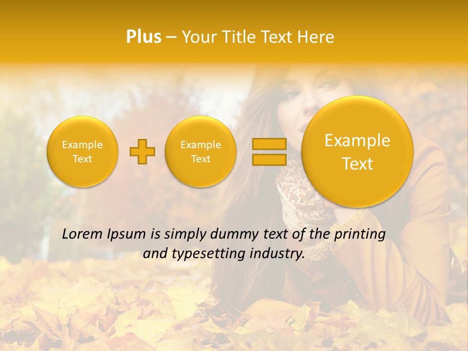 Golden Cute Attractive PowerPoint Template