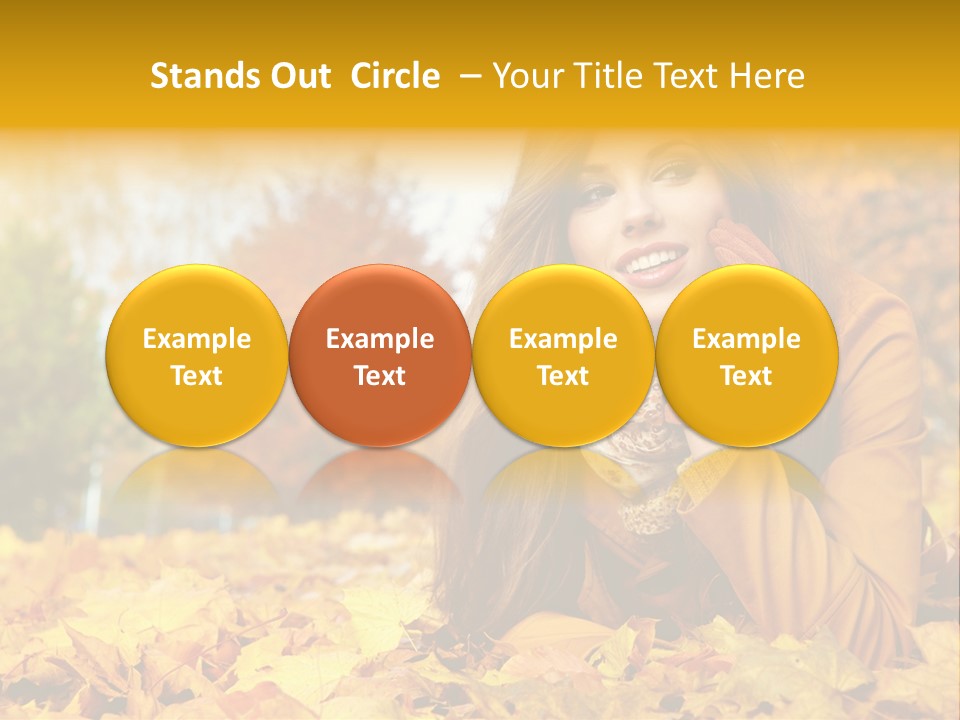 Golden Cute Attractive PowerPoint Template