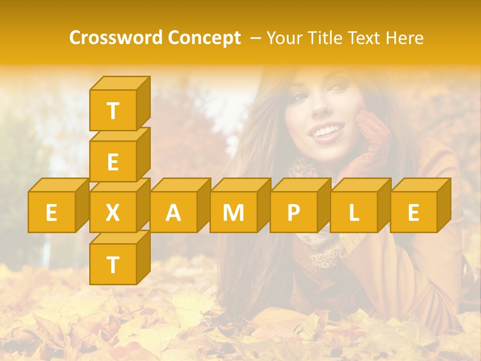 Golden Cute Attractive PowerPoint Template