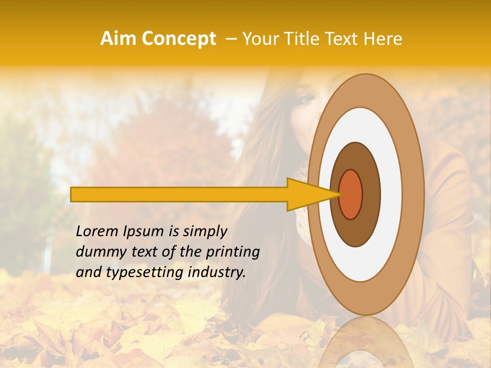 Golden Cute Attractive PowerPoint Template