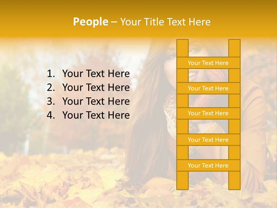 Golden Cute Attractive PowerPoint Template
