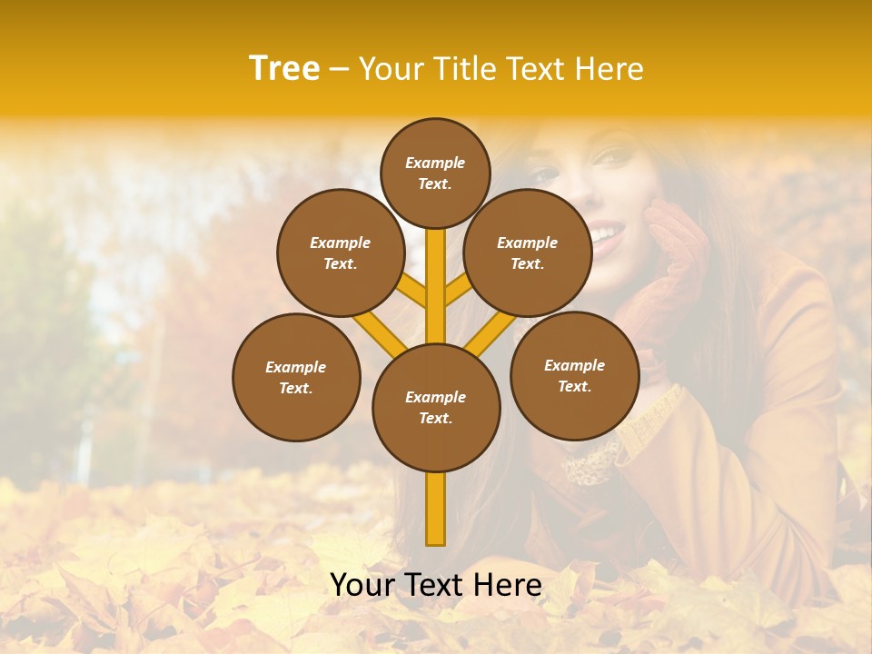 Golden Cute Attractive PowerPoint Template