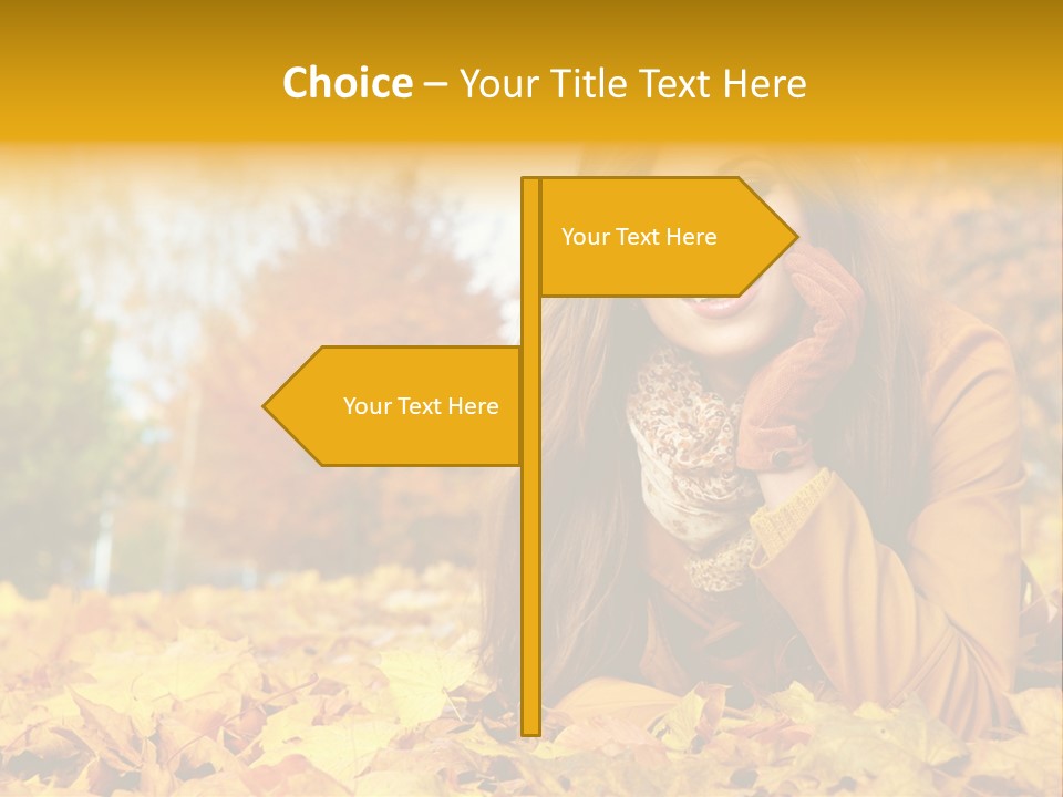 Golden Cute Attractive PowerPoint Template