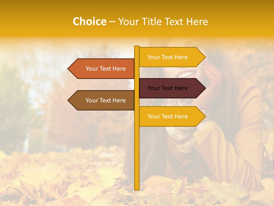Golden Cute Attractive PowerPoint Template
