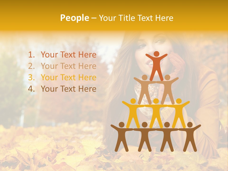 Golden Cute Attractive PowerPoint Template