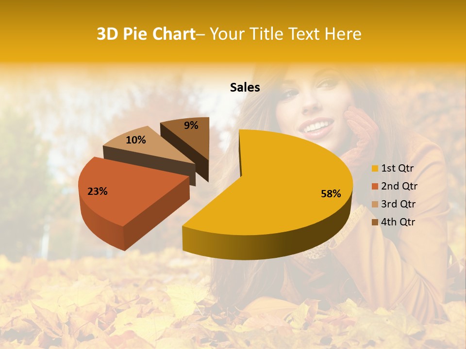 Golden Cute Attractive PowerPoint Template