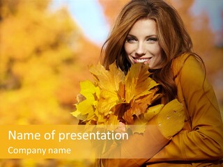 Makeup Expression Fashion PowerPoint Template