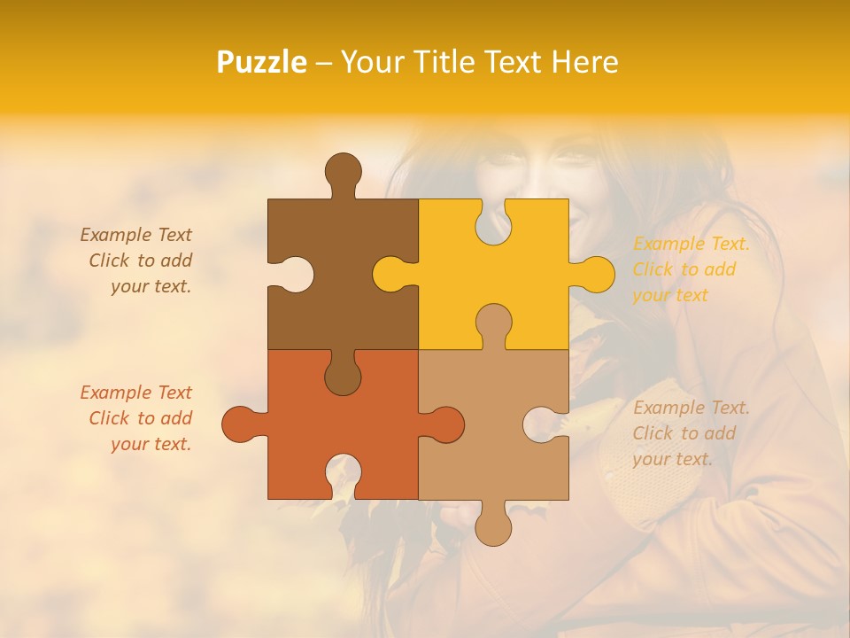 Makeup Expression Fashion PowerPoint Template