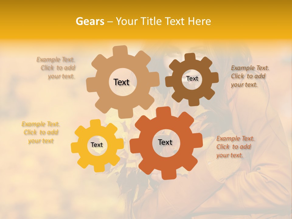 Makeup Expression Fashion PowerPoint Template