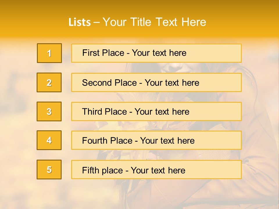 Makeup Expression Fashion PowerPoint Template