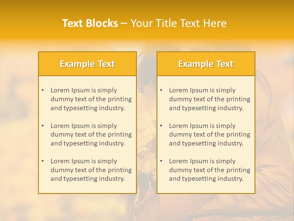 Makeup Expression Fashion PowerPoint Template
