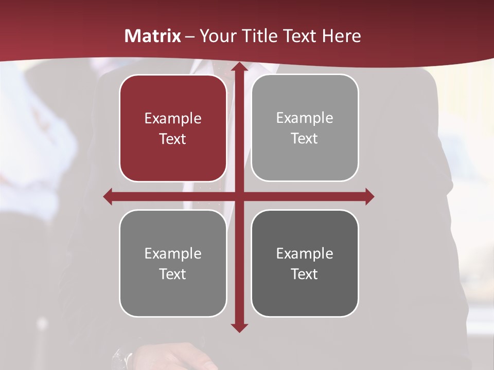 Businessman Blur Copy PowerPoint Template