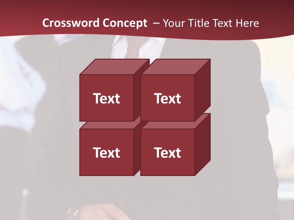 Businessman Blur Copy PowerPoint Template