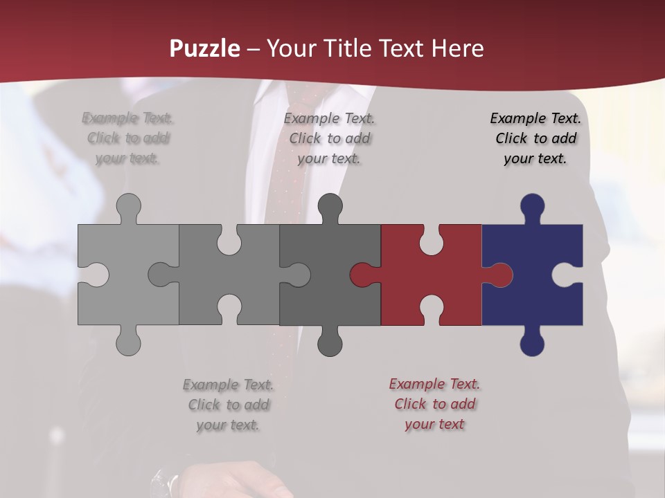 Businessman Blur Copy PowerPoint Template