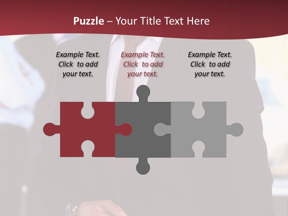 Businessman Blur Copy PowerPoint Template