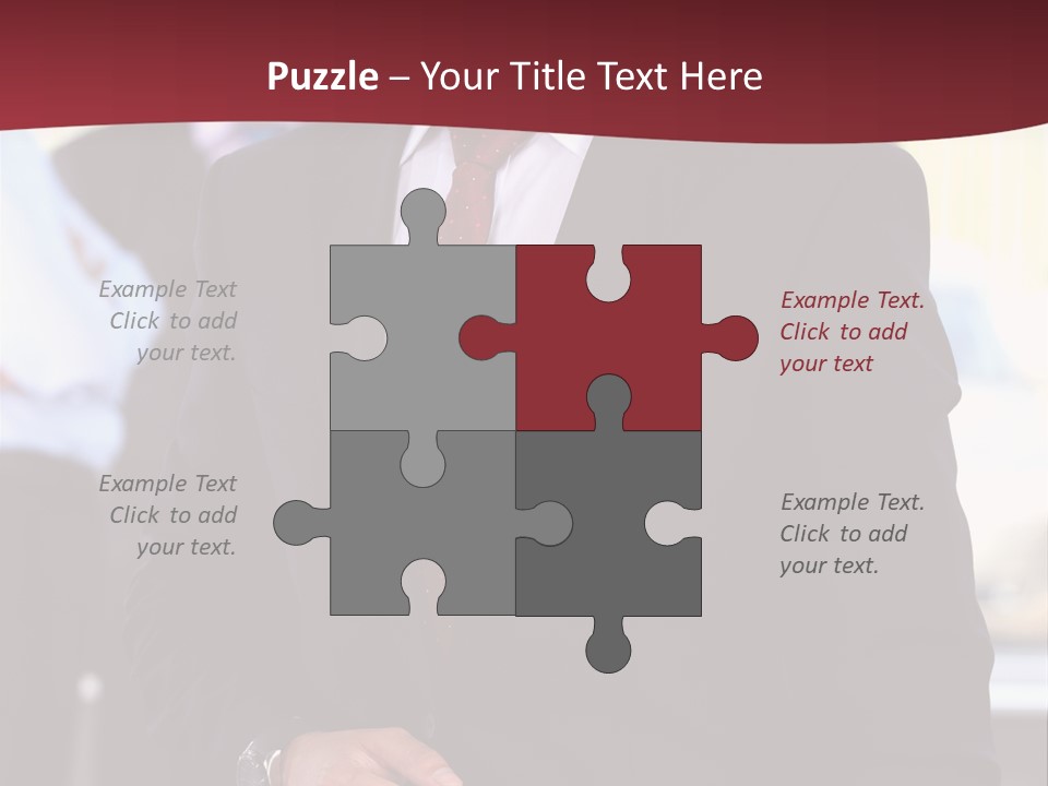 Businessman Blur Copy PowerPoint Template