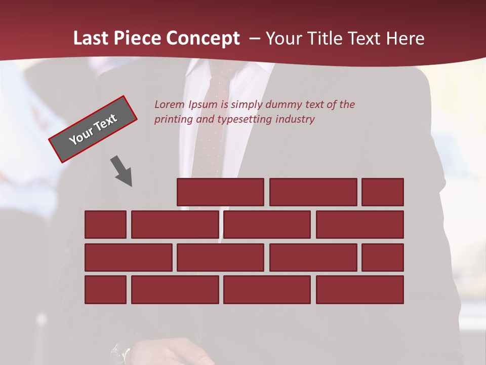 Businessman Blur Copy PowerPoint Template