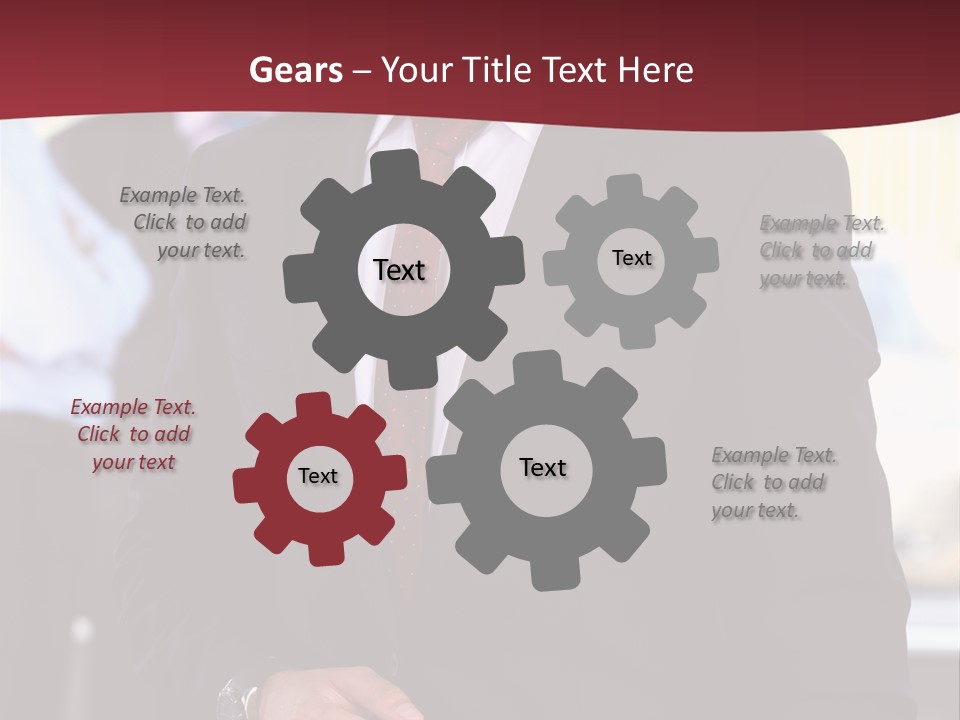 Businessman Blur Copy PowerPoint Template