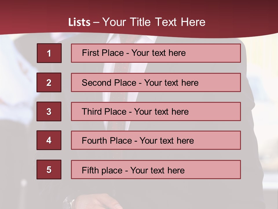 Businessman Blur Copy PowerPoint Template