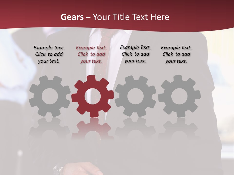 Businessman Blur Copy PowerPoint Template