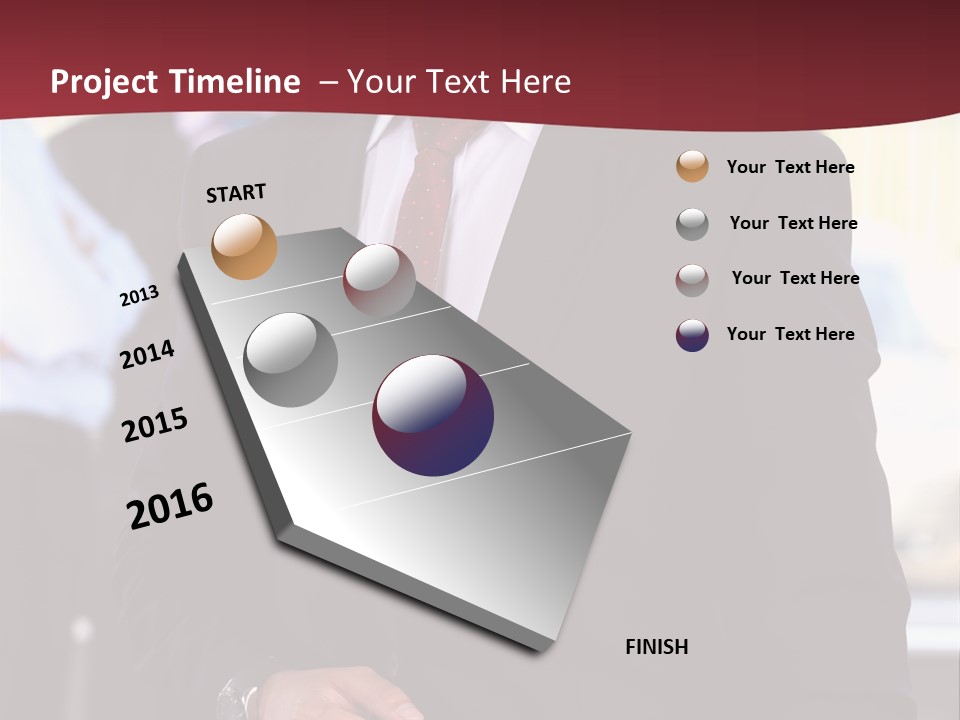 Businessman Blur Copy PowerPoint Template