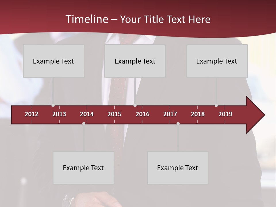 Businessman Blur Copy PowerPoint Template