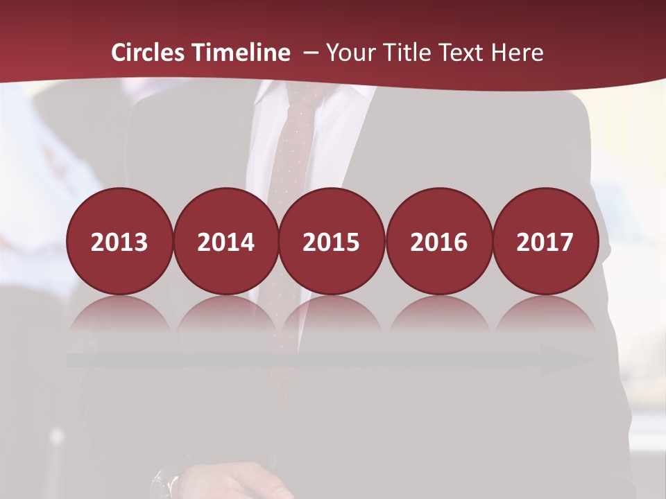 Businessman Blur Copy PowerPoint Template