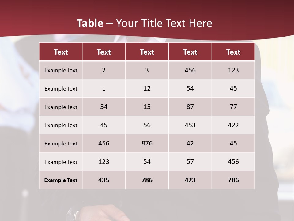 Businessman Blur Copy PowerPoint Template