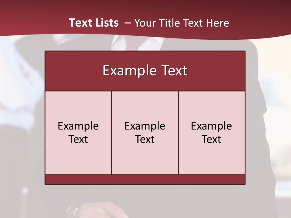 Businessman Blur Copy PowerPoint Template