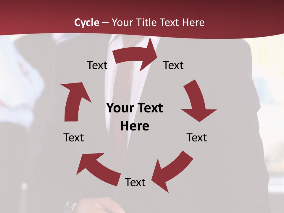 Businessman Blur Copy PowerPoint Template