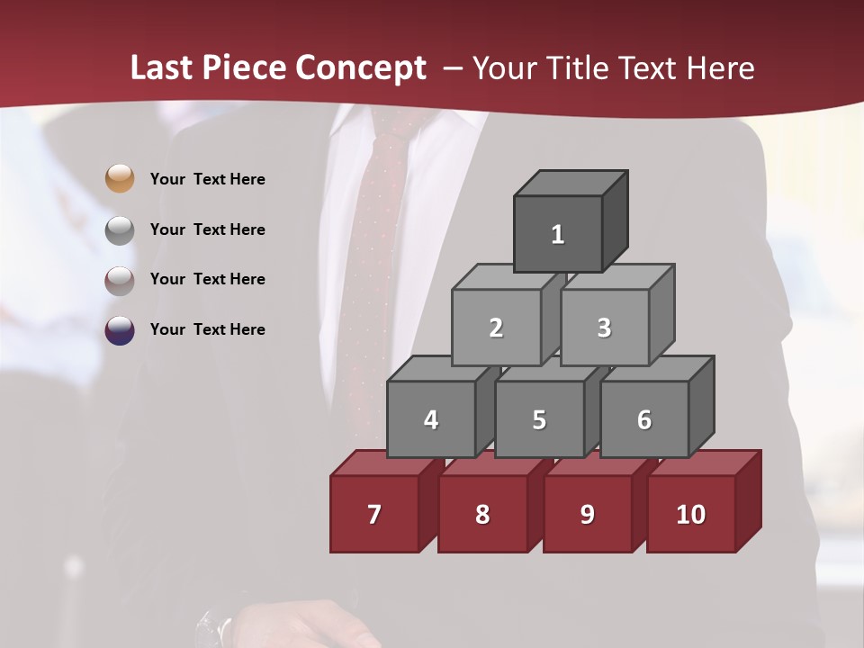 Businessman Blur Copy PowerPoint Template