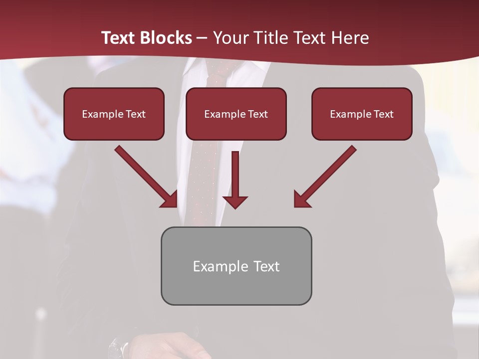 Businessman Blur Copy PowerPoint Template