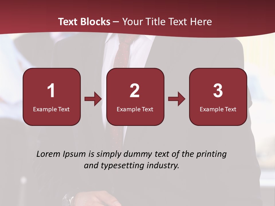 Businessman Blur Copy PowerPoint Template