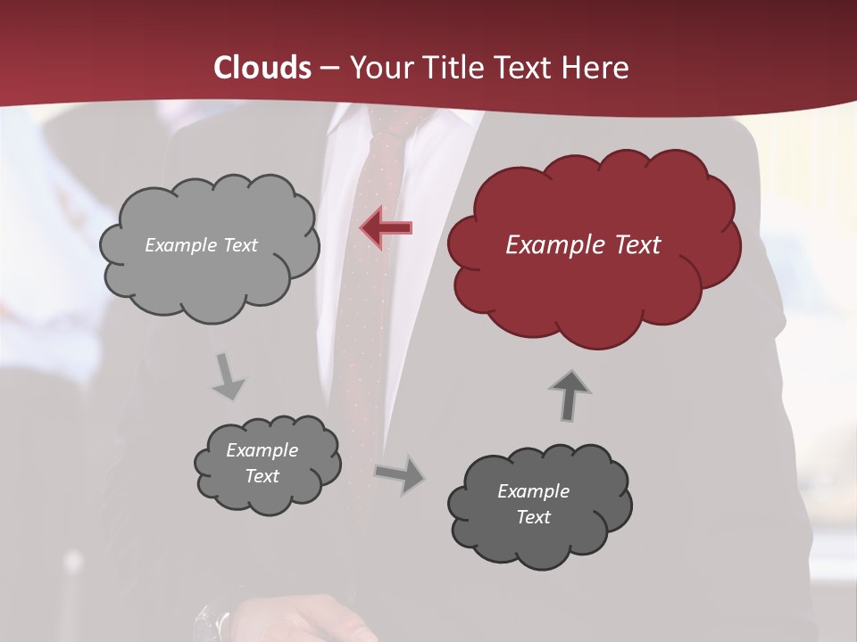 Businessman Blur Copy PowerPoint Template